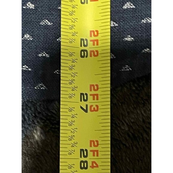 Taylor Stitch Shirt Mens 38 Navy Blue Geometric Button Up Handmade California - Picture 5 of 5